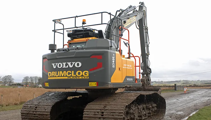 Low Ground Pressure Excavator Hire — Drumclog Plant